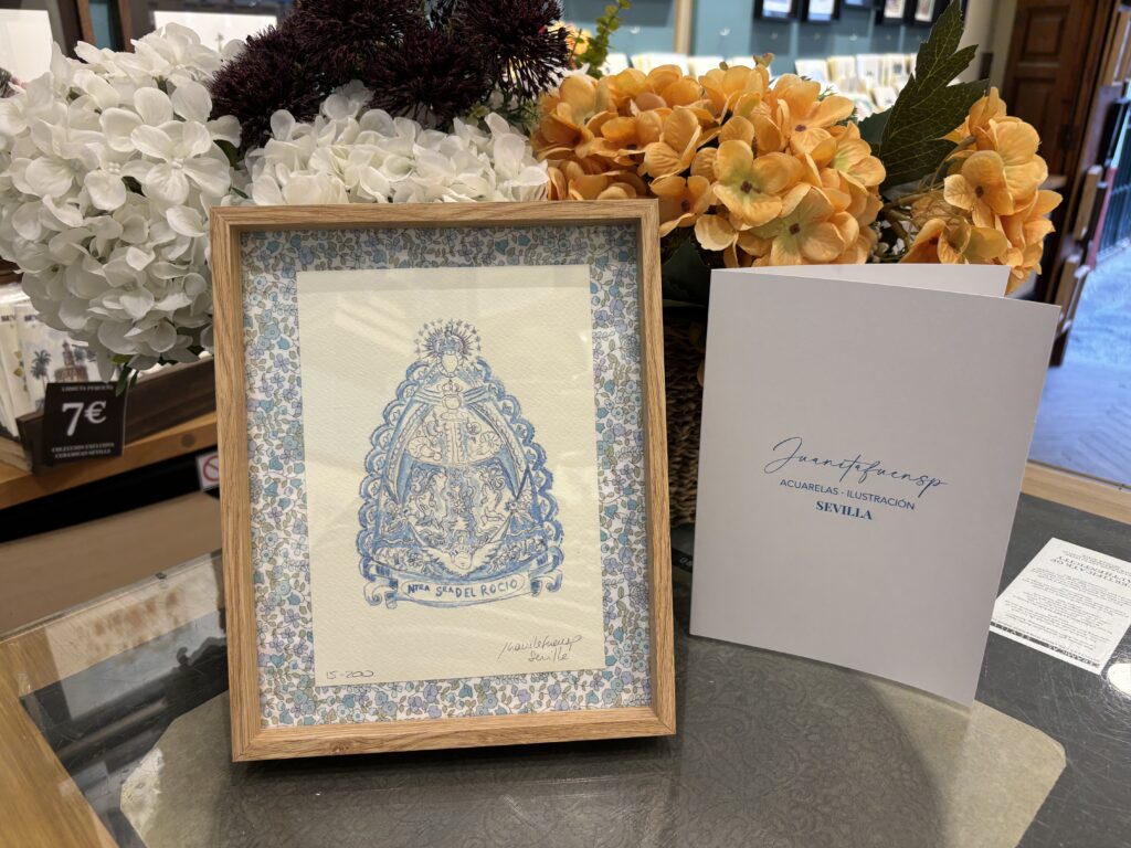 Acuarela infantil virgen del Rocío